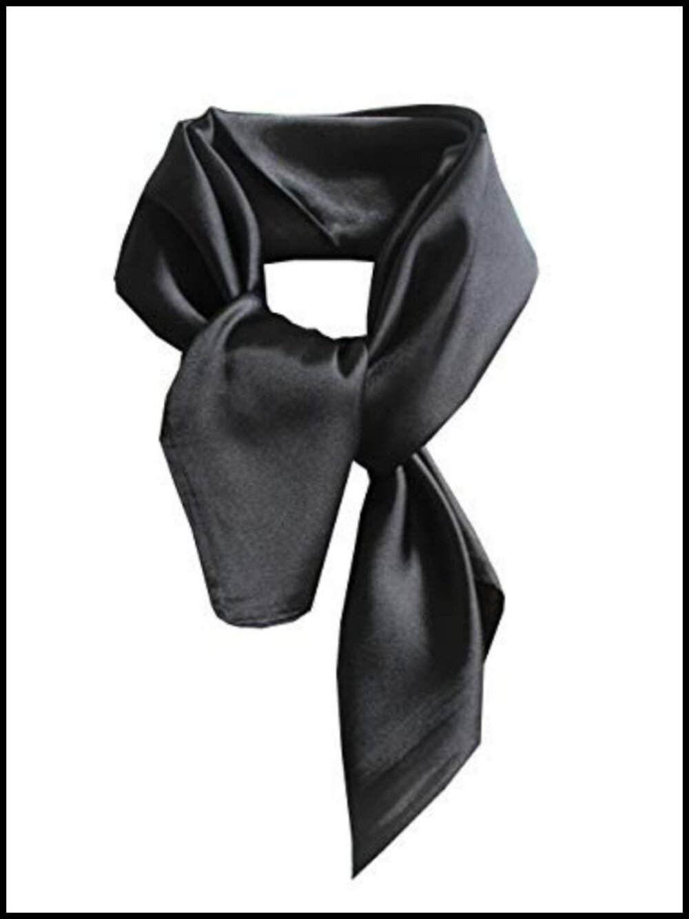 Silk Blend Square Scarf 23.6in Neckerchief Headband Lightweight